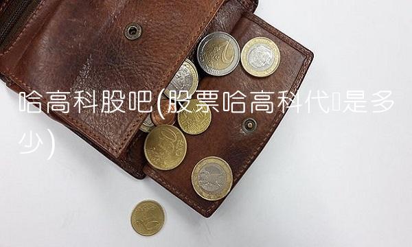 哈高科股吧(股票哈高科代码是多少)