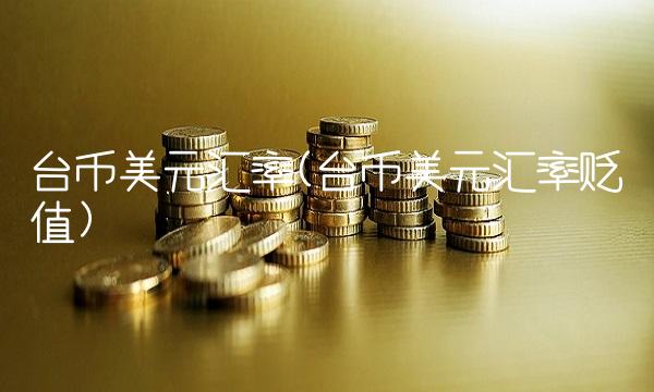 台币美元汇率(台币美元汇率贬值)
