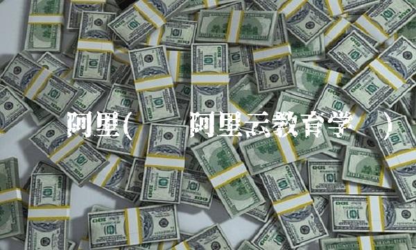 钉钉阿里(钉钉阿里云教育学吧)