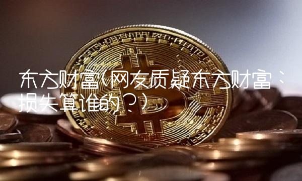 东方财富(网友质疑东方财富：损失算谁的？)