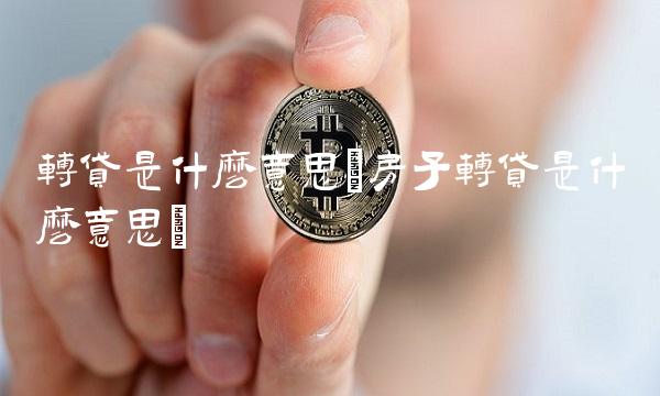 转贷是什么意思(房子转贷是什么意思)