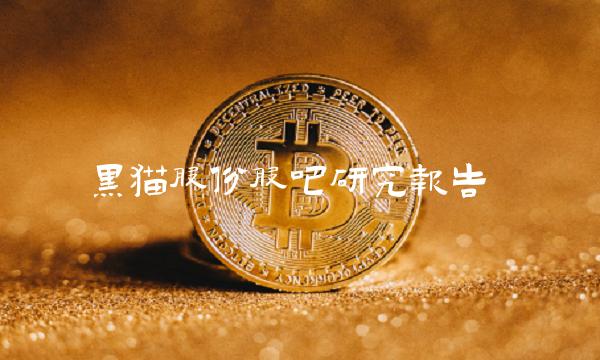 黑猫股份股吧研究报告