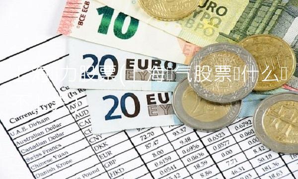 上海电力股票(上海电气股票为什么涨不上去)