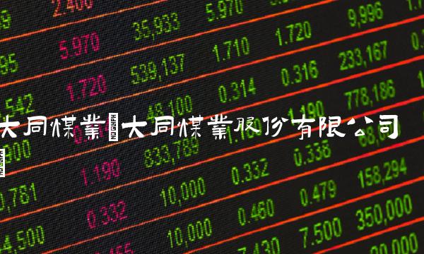 大同煤业(大同煤业股份有限公司)