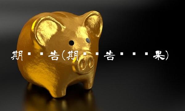 期货报告(期货报告实验结果)