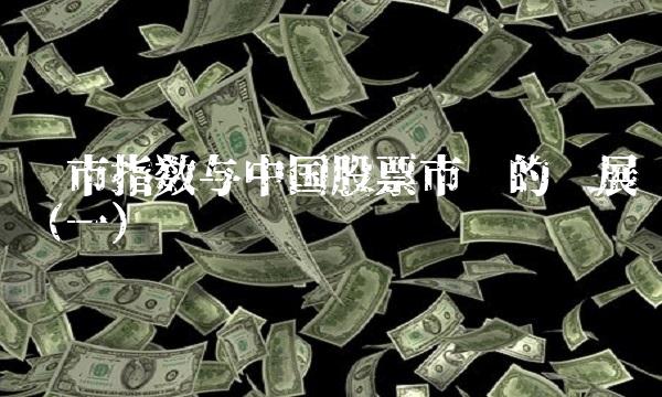 沪市指数与中国股票市场的发展（一）