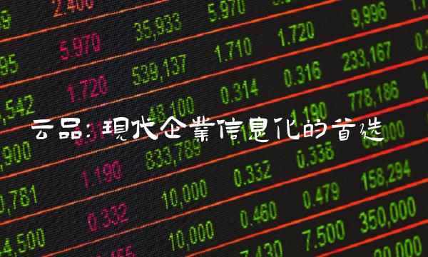 云品：现代企业信息化的首选