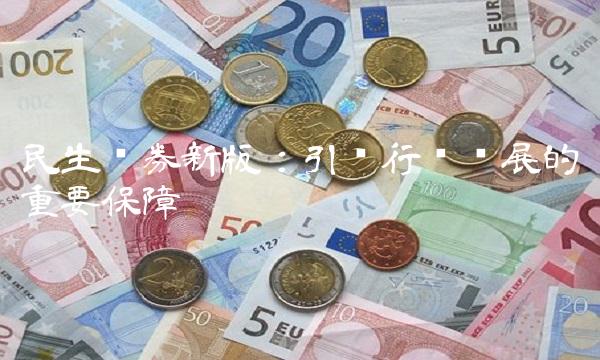 民生证券新版：引领行业发展的重要保障