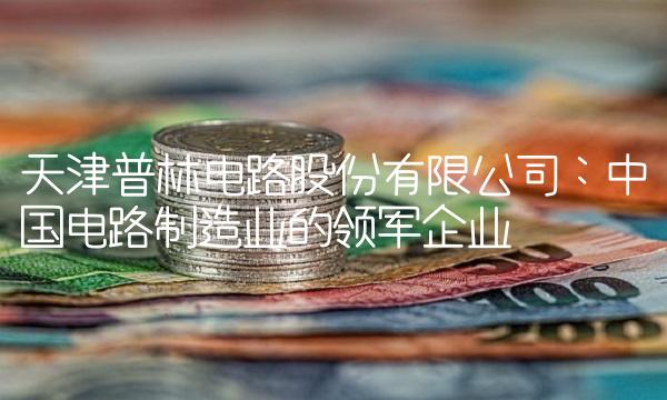 天津普林电路股份有限公司：中国电路制造业的领军企业