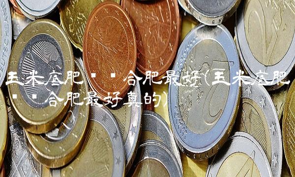 玉米底肥啥复合肥最好(玉米底肥啥复合肥最好真的)