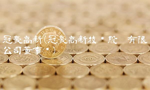冠豪高新(冠豪高新技术股份有限公司董事长)