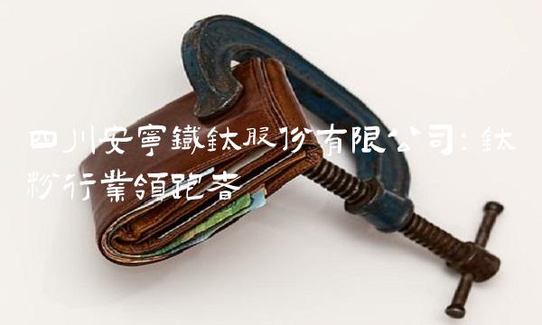 四川安宁铁钛股份有限公司：钛粉行业领跑者