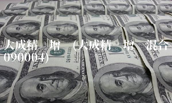 大成精选增值(大成精选增值混合090004)