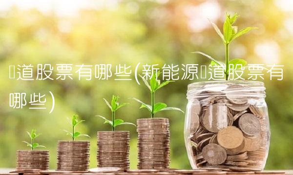 赛道股票有哪些(新能源赛道股票有哪些)