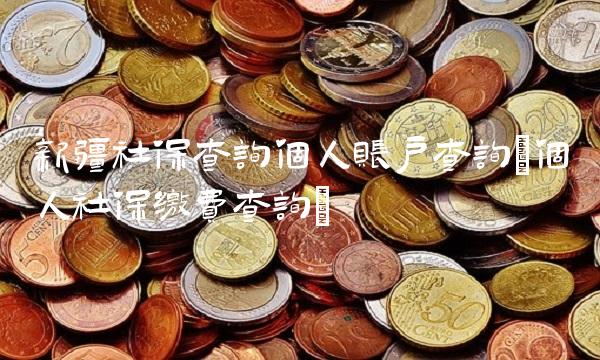 新疆社保查询个人账户查询(个人社保缴费查询)