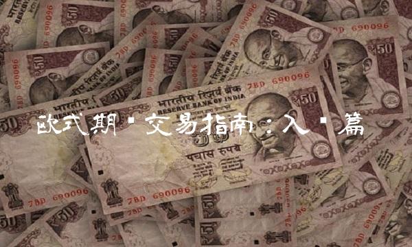 欧式期权交易指南：入门篇