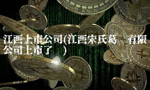 江西上市公司(江西宋氏葛业有限公司上市了吗)