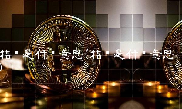 指标是什么意思(指标是什么意思)