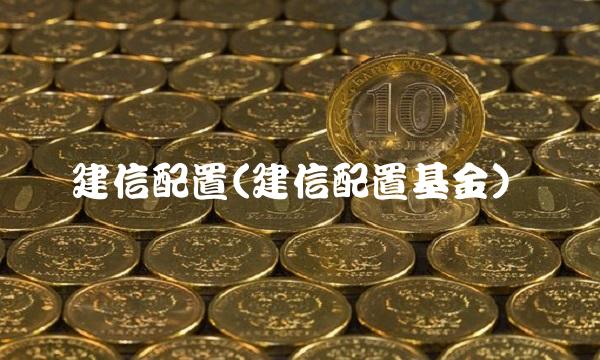 建信配置(建信配置基金)