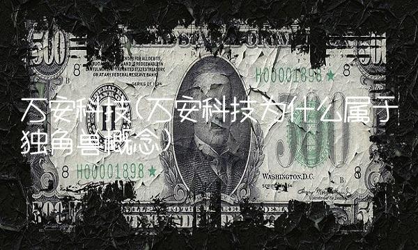 万安科技(万安科技为什么属于独角兽概念)