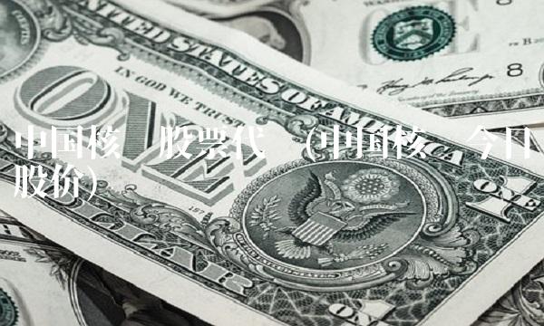 中国核电股票代码(中国核电今日股价)