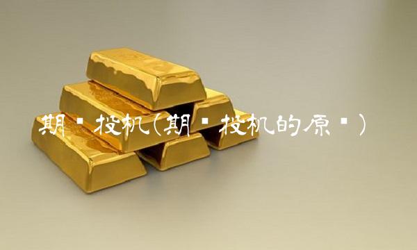 期货投机(期货投机的原则)