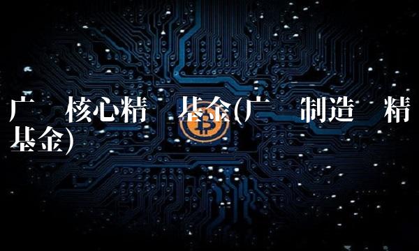 广发核心精选基金(广发制造业精选基金)