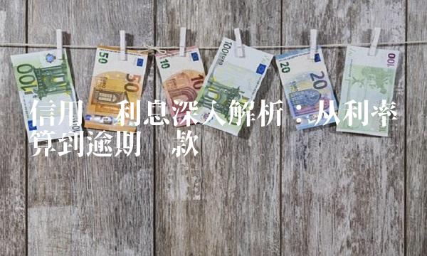 信用卡利息深入解析：从利率计算到逾期罚款