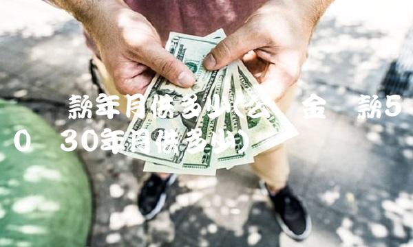 万贷款年月供多少(公积金贷款50万30年月供多少)