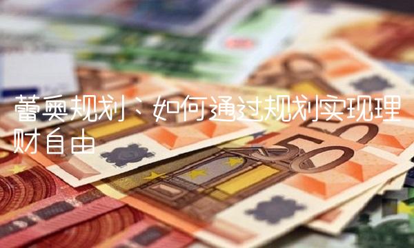 蕾奥规划：如何通过规划实现理财自由