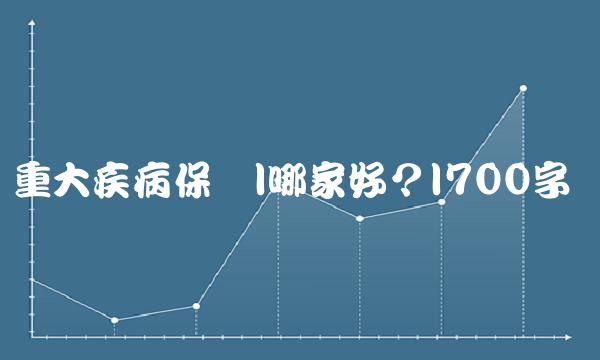 重大疾病保险哪家好？700字