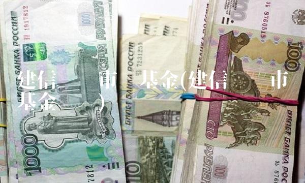 建信货币市场基金(建信货币市场基金电话)