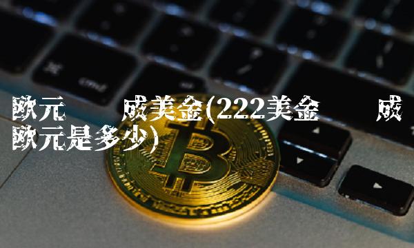 欧元转换成美金(222美金转换成欧元是多少)