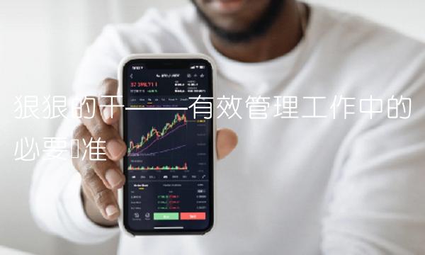 狠狠的干——有效管理工作中的必要标准