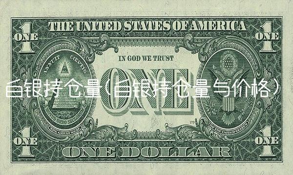 白银持仓量(白银持仓量与价格)