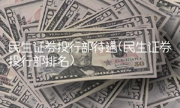 民生证券投行部待遇(民生证券投行部排名)