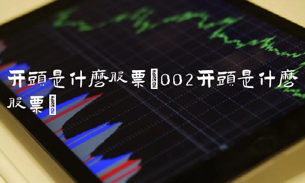 开头是什么股票(002开头是什么股票)(1)