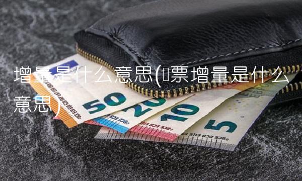 增量是什么意思(发票增量是什么意思)