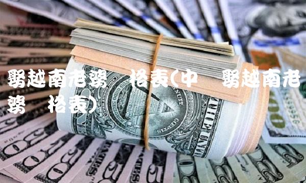 娶越南老婆价格表(中国娶越南老婆价格表)