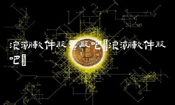 浪潮软件股票股吧(浪潮软件股吧)