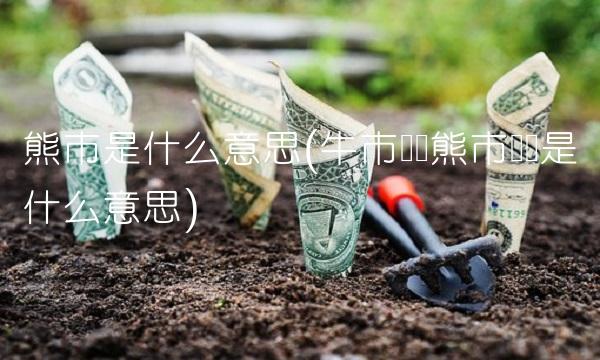 熊市是什么意思(牛市赚钱熊市赚币是什么意思)