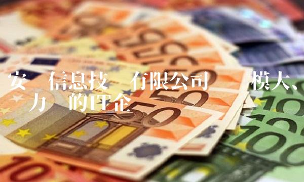 安硕信息技术有限公司——规模大、实力强的IT企业