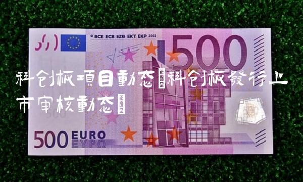 科创板项目动态(科创板发行上市审核动态)