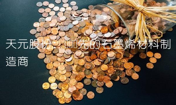 天元股份：国内领先的石墨烯材料制造商