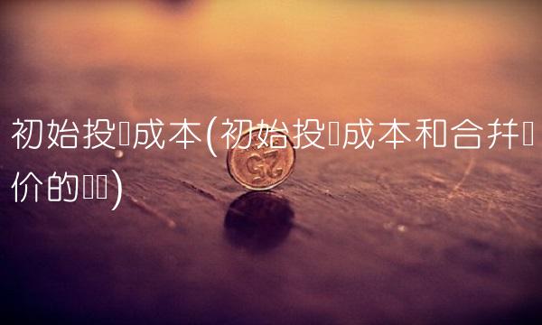 初始投资成本(初始投资成本和合并对价的区别)