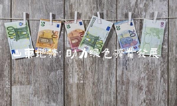 山东地矿：助力绿色矿业发展