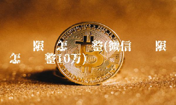 转账限额怎么调整(微信转账限额怎么调整10万)