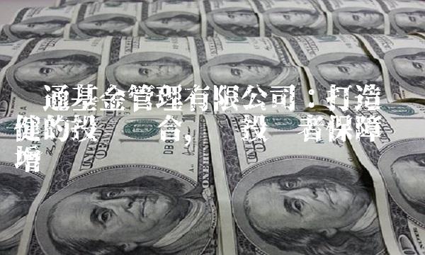 财通基金管理有限公司：打造稳健的投资组合，为投资者保障资产增值