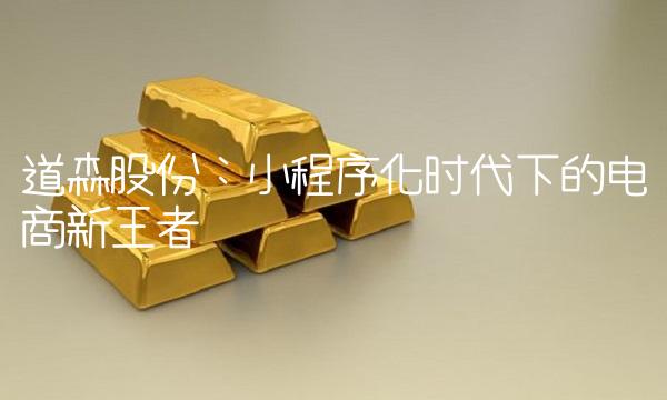 道森股份：小程序化时代下的电商新王者