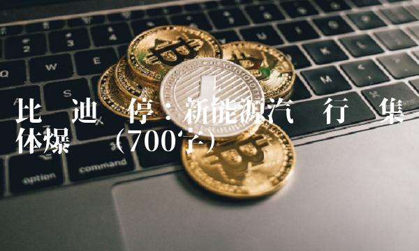 比亚迪涨停：新能源汽车行业集体爆发（700字）